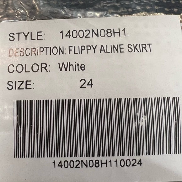 MARE’E POUR TOI ‘Flippy’ ALINE Sequin Skirt Size 24 Black, Brown, White - Picture 11 of 11